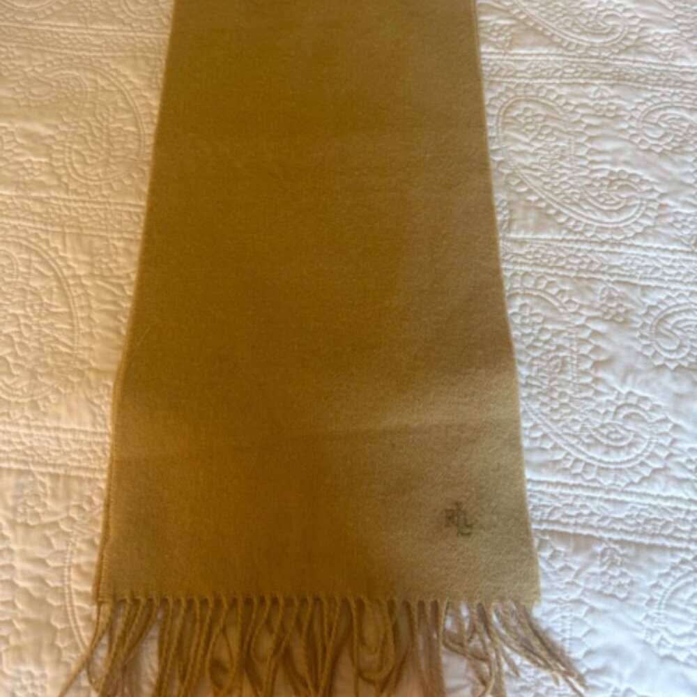 ralph lauren 100% lambswool scarf made in england